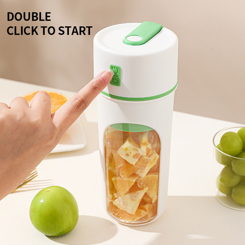 Portable USB Rechargeable Electric Juicer Blender – Wireless Citrus Orange Juicer, Mini Fruit Mixer & Ice Crushing Food Processor Cup